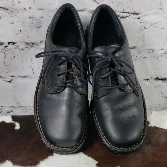 Born Shoes - BORN Oxfords, size 7, Black Leather, Lace ups